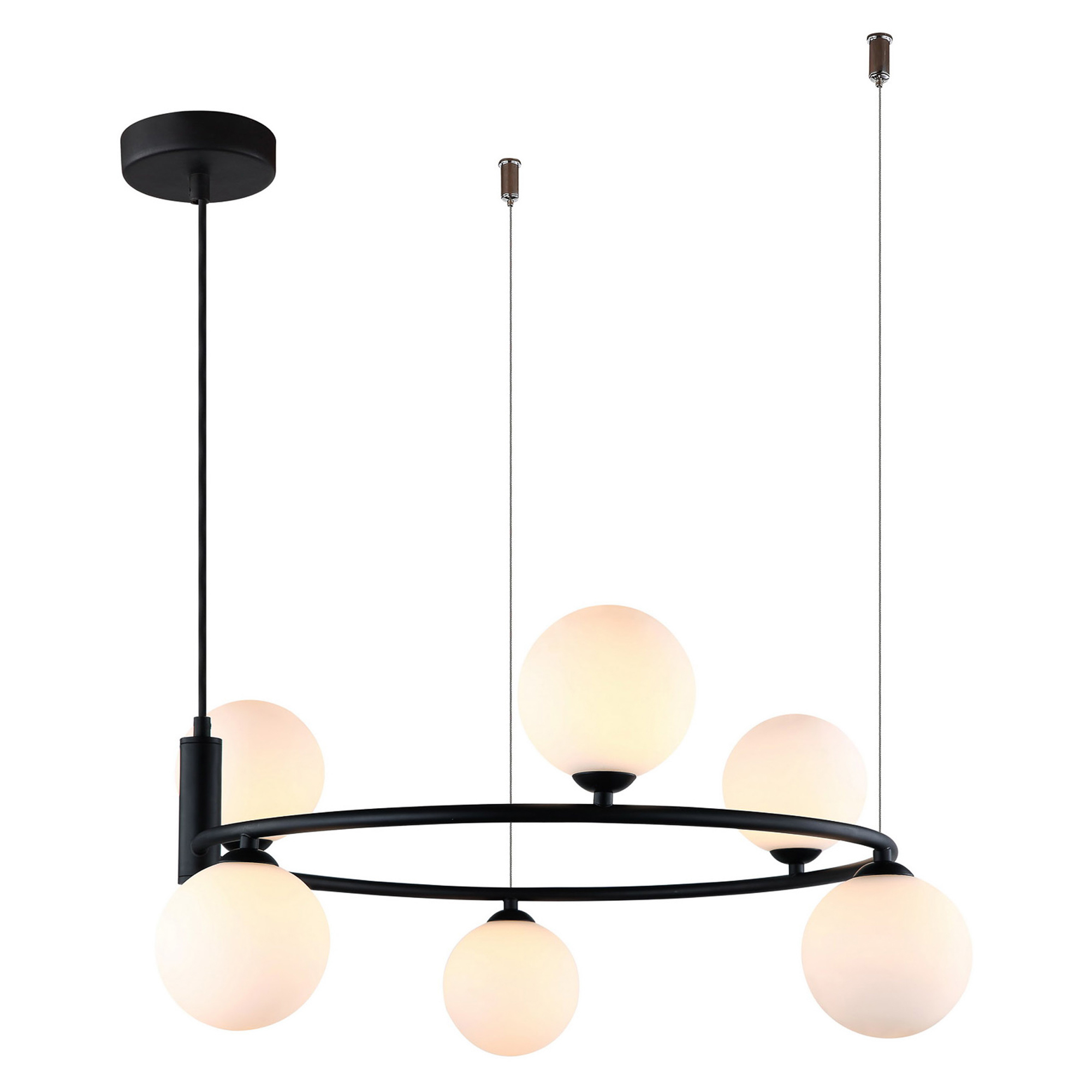 Hengelampe Amora Svart Matt Ø 60 cm