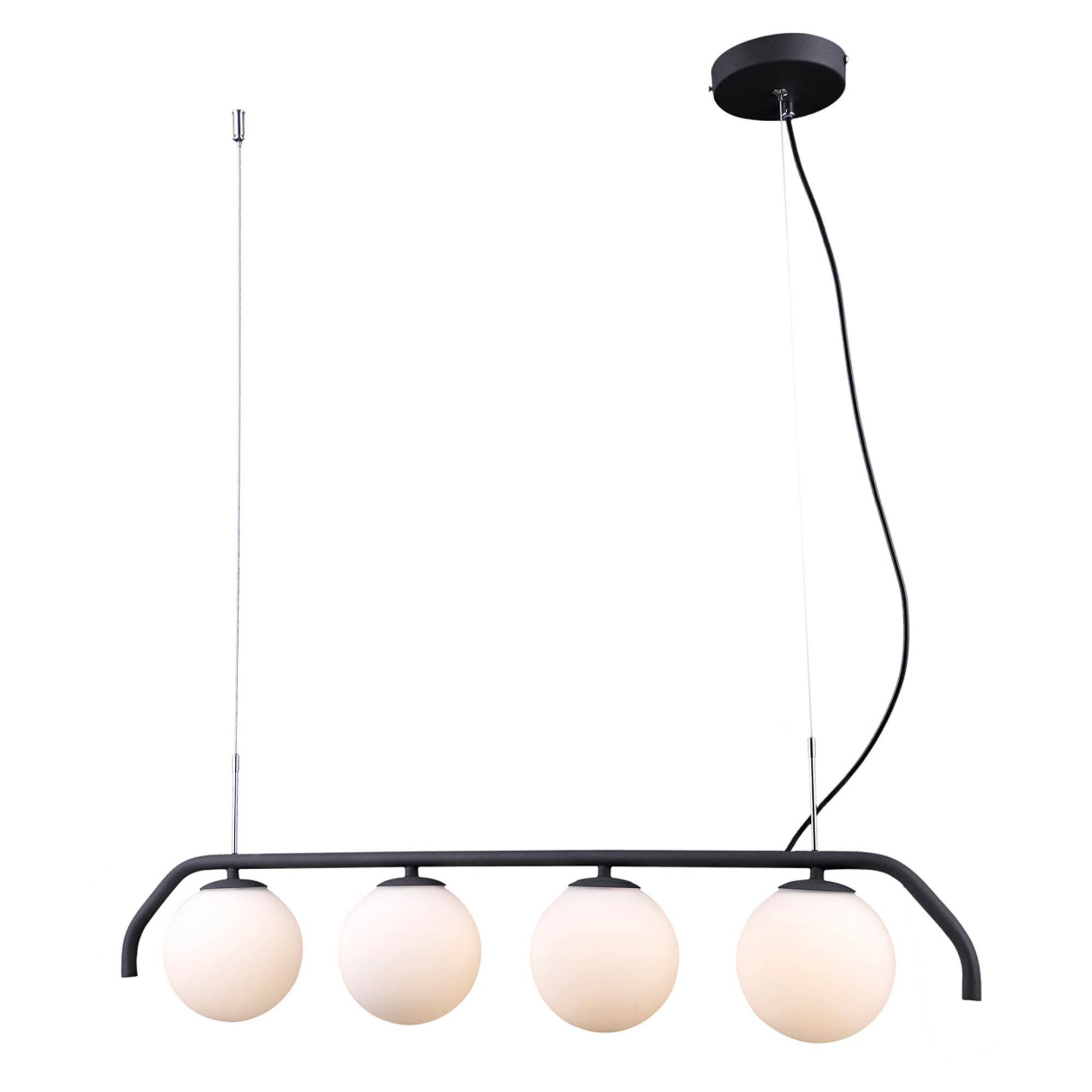 Hengelampe Carilia Quadra Grafitt, Hvit Matt