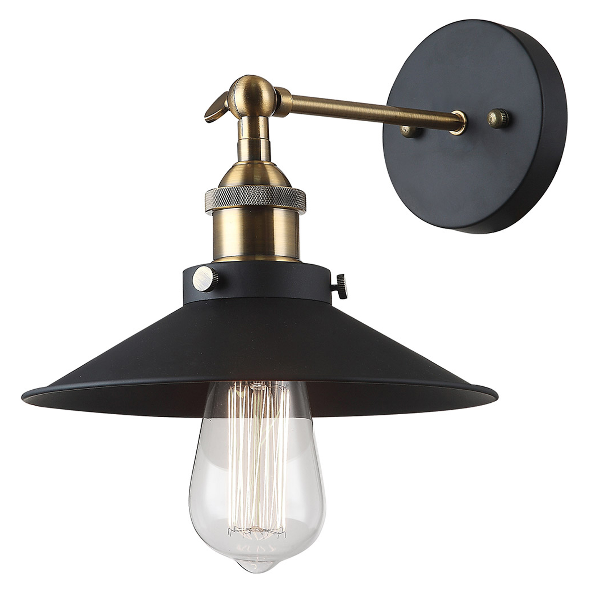 Vegglampe Kervan Svart Matt