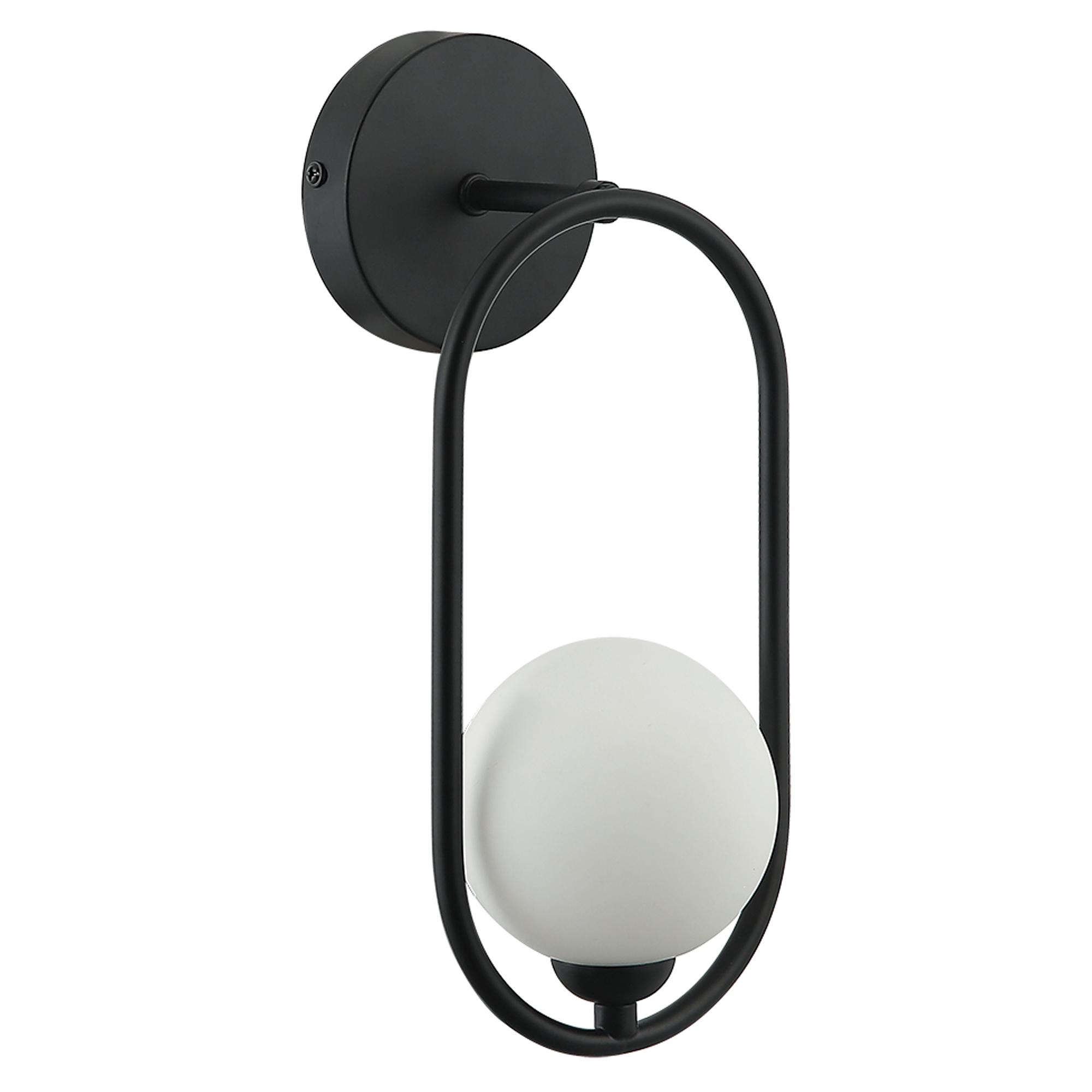 Vegglampe Lumos Svart, Hvit Matt