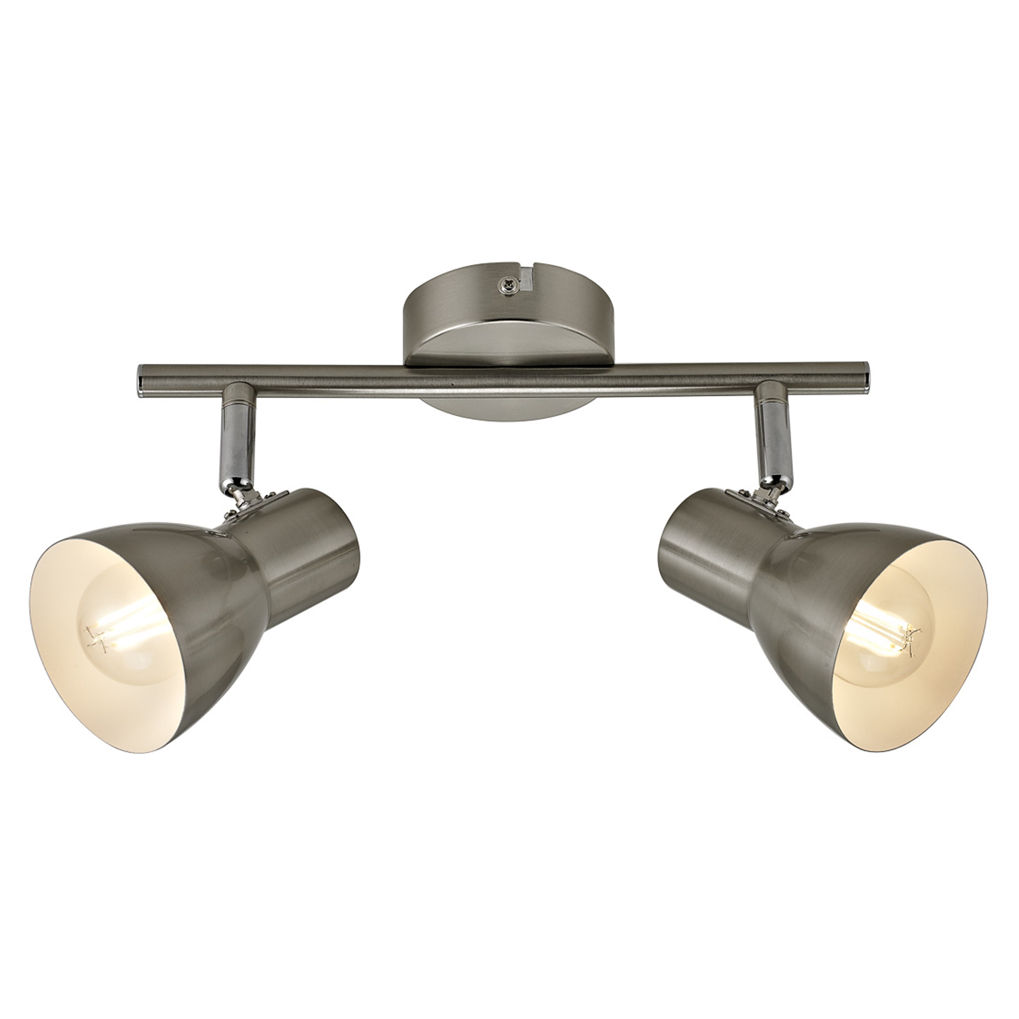 Taklampe Ravino Duo Satin Nikkel Matt