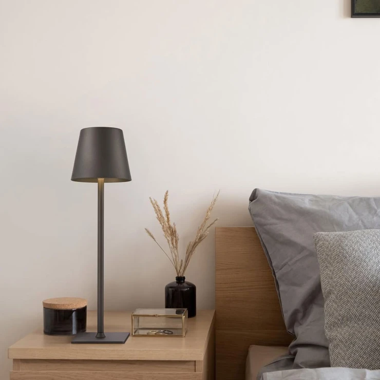 Bordlampe Atlen Grå Matt