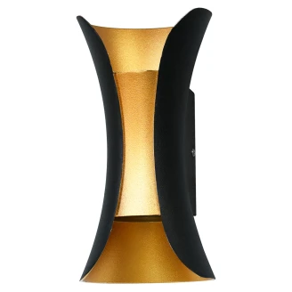 Vegglampe <strong>Dantea</strong>  Svart, Gull Matt