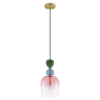 Nova Luce Hengende Lampe <strong>Murano Delta</strong>  Rosa M