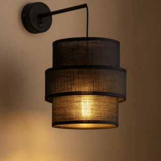 Vegglampe <strong>Luma</strong>  Svart Matt