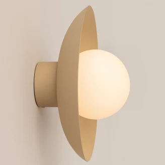 Vegglampe <strong>Solin</strong>  Beige, Hvit Matt