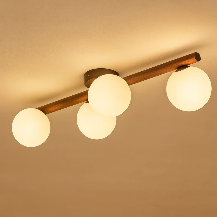 Taklampe Goya Valnøtt Matt 65 cm