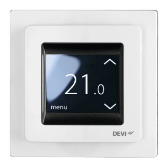 Termostat <strong>DEVIreg™ Touch</strong>  Polar White - Berøringsskjerm, Rom- Og Gulvføler