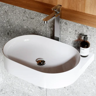 Ravak Servant <strong>Yard</strong>  60 cm med Rustfritt Stål Konsol, Vannlås og Bunnventil
