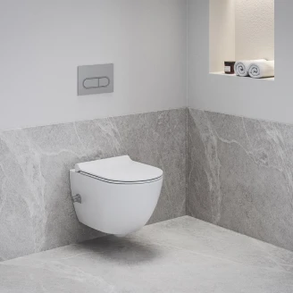 Ravak Væghængt Toilet <strong>Uni Chrome</strong>  Hvid Blank med Bidetfunktion