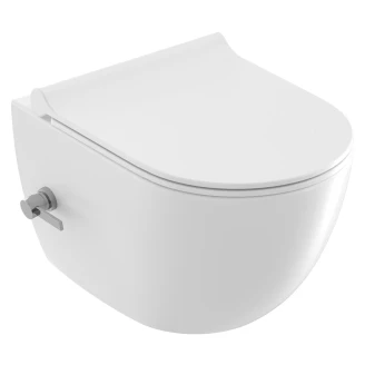 Ravak Væghængt Toilet <strong>Uni Chrome</strong>  Hvid Blank med Bidetfunktion