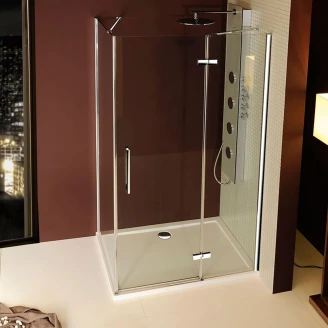 Gjutmarmor Dusjkar Skara 100x80 cm Hvit Blank