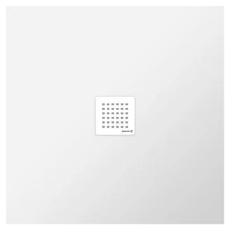 Gjutmarmor Dusjkar <strong>Struktura</strong>  100x100 cm Hvit Blank