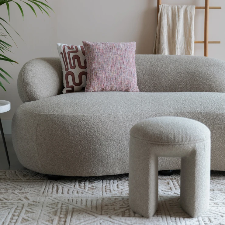 Sittepuff Briva Beige Ø42 cm
