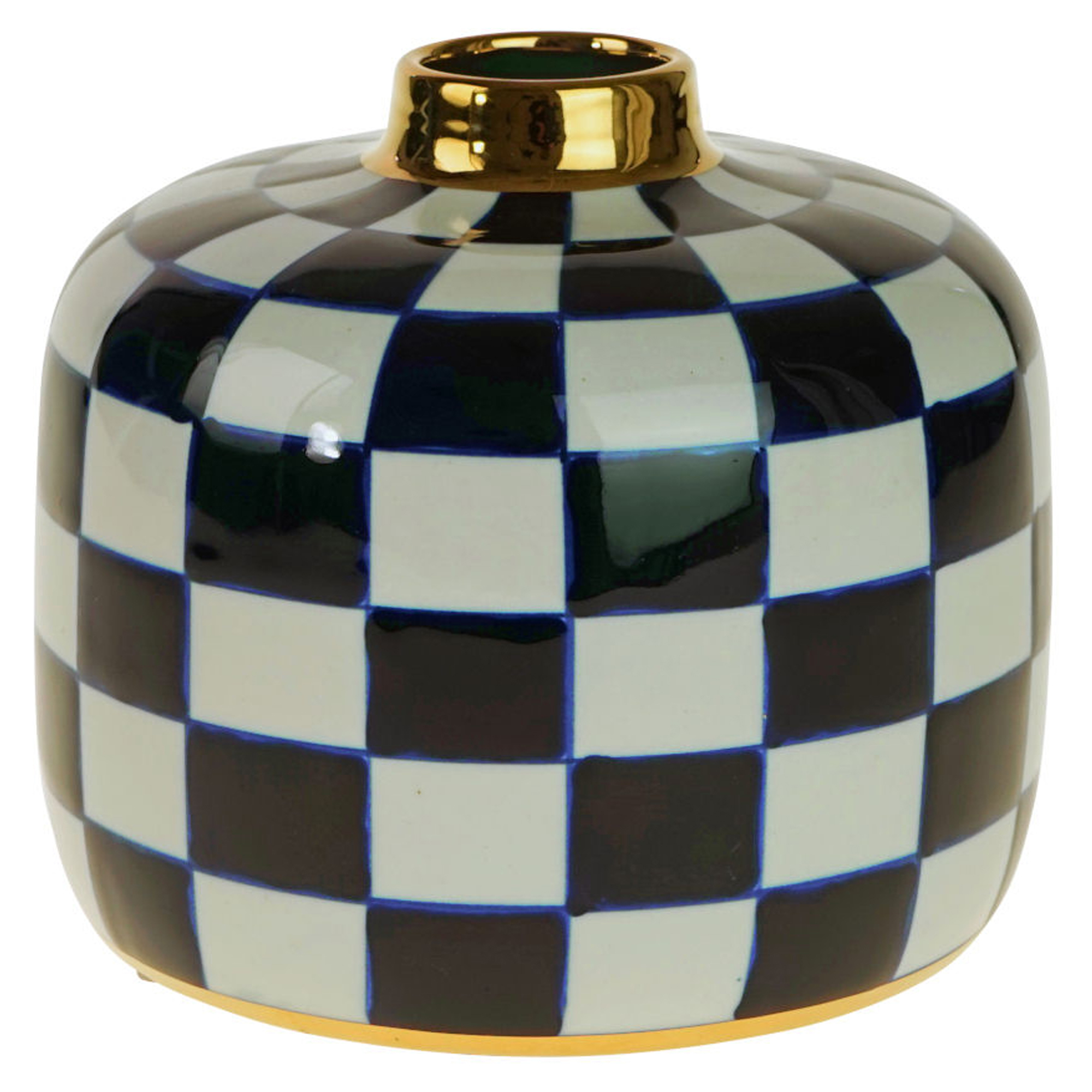 Werner Voss Vase Harlekin Svart, Hvit Blank