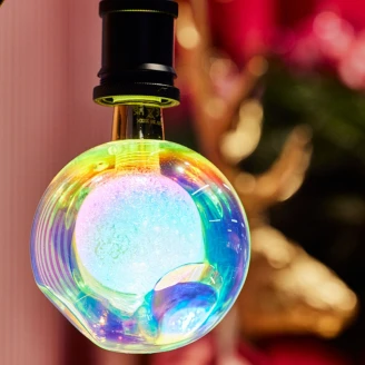 Werner Voss Lyspære E27 LED Ball M Skimrende