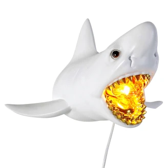 Werner Voss Vegglampe <strong>Sharky Shark</strong>  Hvit