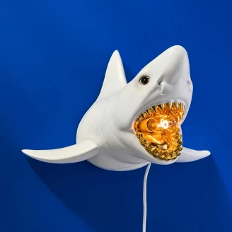 Werner Voss Vegglampe <strong>Sharky Shark</strong>  Hvit