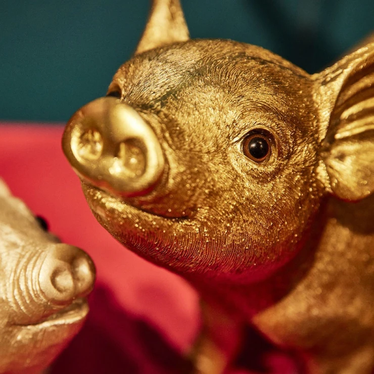 Werner Voss Dekorasjonsfigur Pig Gull