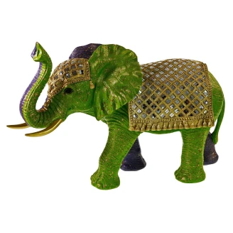 Werner Voss Dekorasjonsfigur <strong>Elephant</strong>  Grønn, Lilla