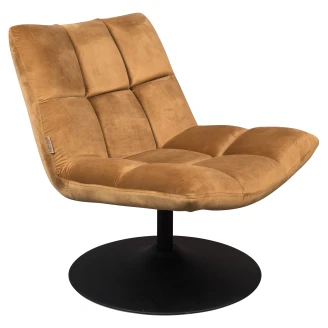 Dutchbone Loungestol Fløyel <strong>Bar</strong>  Gull Brun