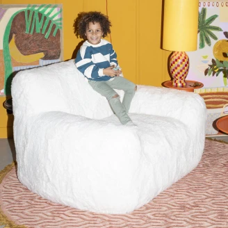 Bold Monkey Loungestol <strong>Cuddle the Yeti</strong>  Hvit