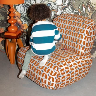 Bold Monkey Loungestol <strong>Ritz</strong>  Oransje, Beige
