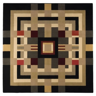 Bold Monkey Teppe <strong>Urban Maze</strong>  Flerfarget 160x160 cm