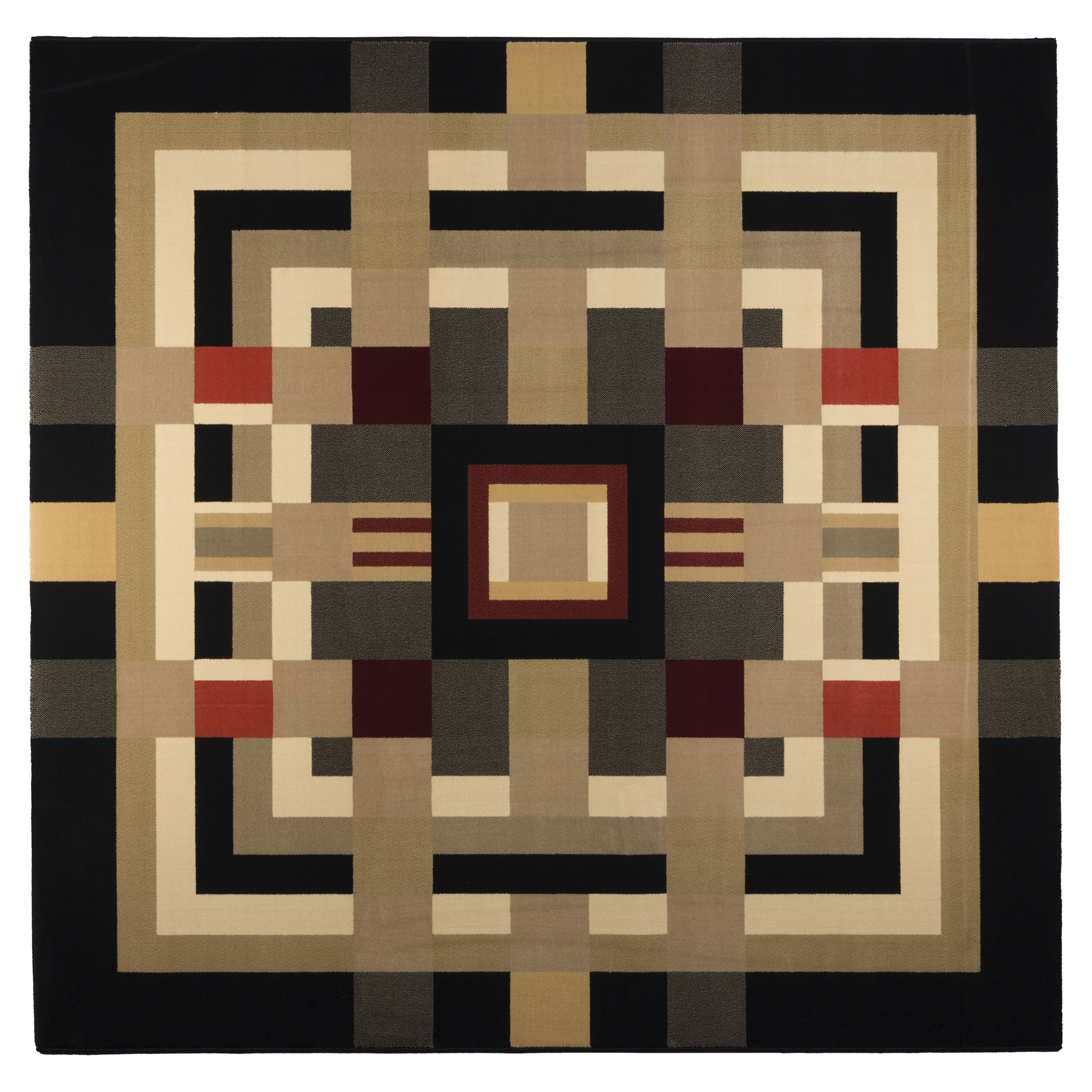 Bold Monkey Teppe Urban Maze Flerfarget 200x200 cm