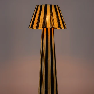 Bold Monkey Gulvlampe Stripe it up Svart, Beige