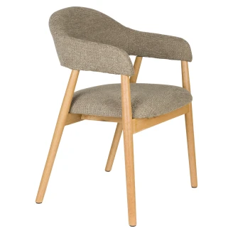 Stol med Armlener <strong>Inza</strong>  Mørkbrun