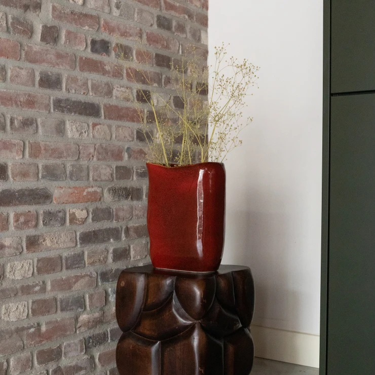 Dutchbone Vase Edna Rød M