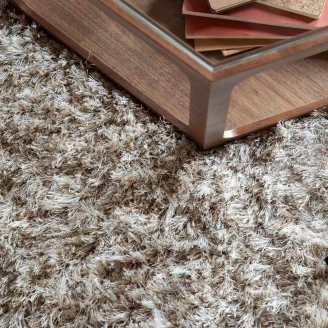 Dutchbone Teppe Hairy Beige 200x290 cm