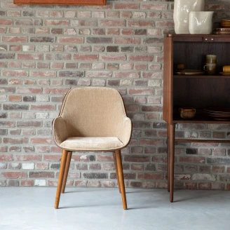 Dutchbone Stol med Armlener <strong>Taylor</strong>  Beige