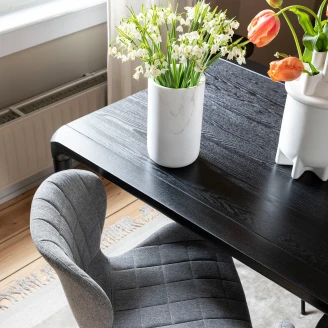 Zuiver Spisebord Storm Svart 160x90 cm