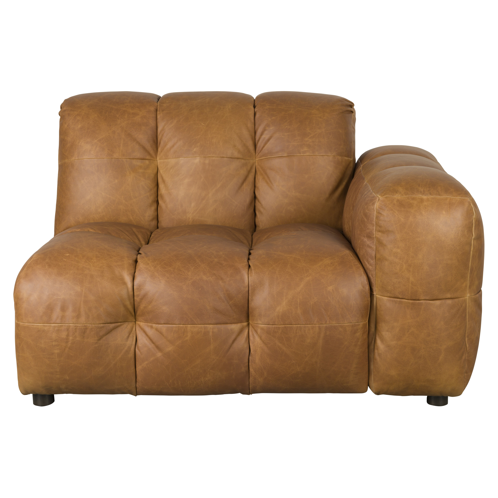 Dutchbone Sofa Modul med Armlene Høyre Hackman Lysbrun Lær