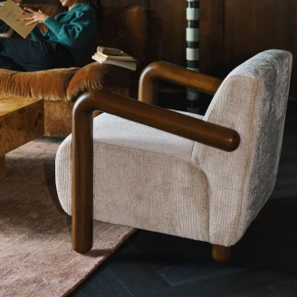 Dutchbone Loungestol <strong>Robinson</strong>  Beige, Tre