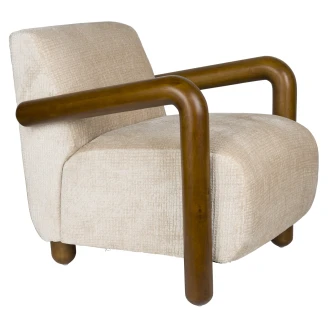 Dutchbone Loungestol <strong>Robinson</strong>  Beige, Tre