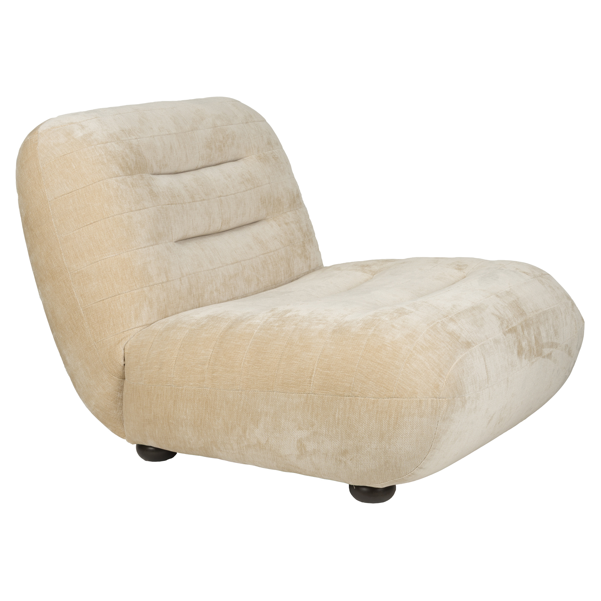 Dutchbone Loungestol Wyatt Beige Fløyel