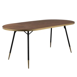 Spisebord <strong>Filo</strong>  Brun, Svart 200x90 cm