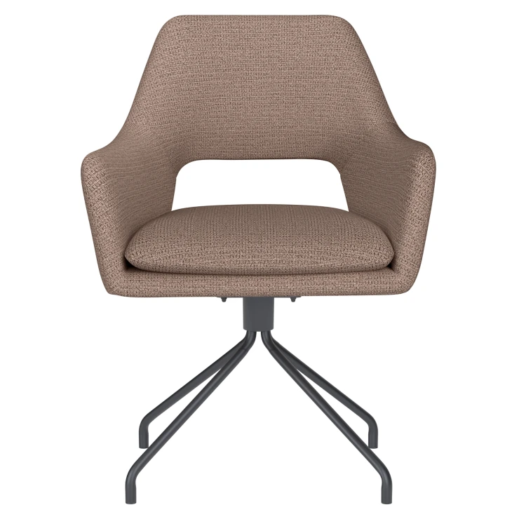 Stol med Armlener & Spiderben Tiven Taupe