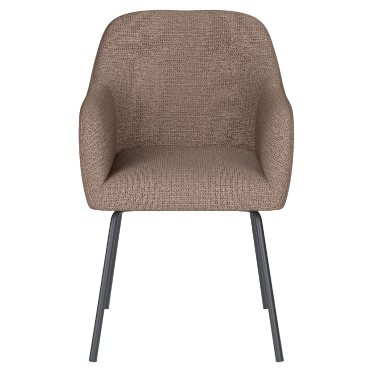 Stol med Armlener & Metallben Ruen Taupe