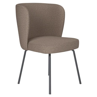 Stol med Metallben Velin Taupe