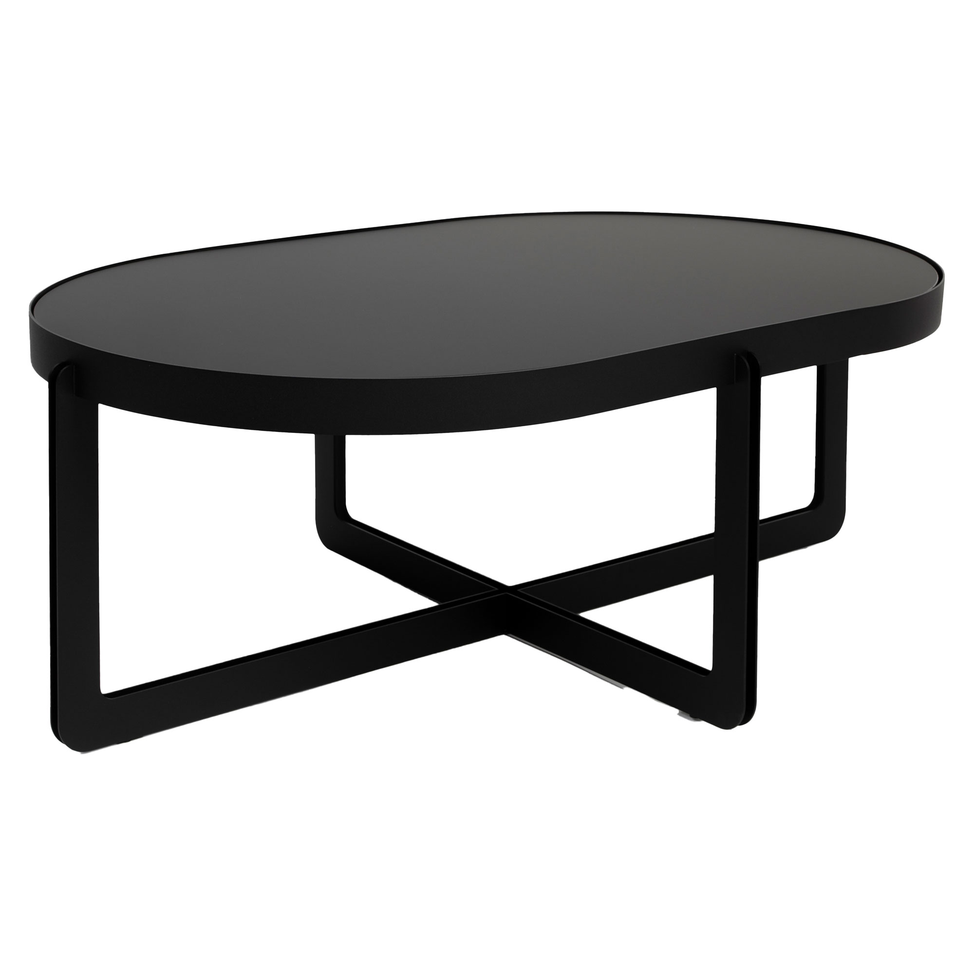 Zuiver Sofabord Oval Centre Svart 68x102 cm