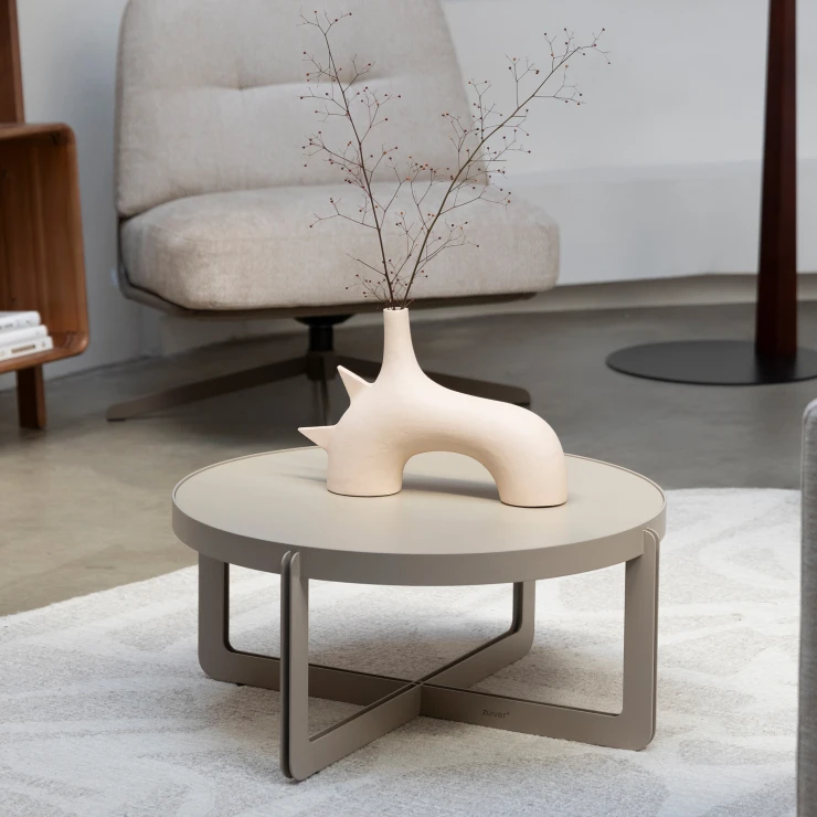 Zuiver Sofabord Rund Centre Beige Ø68 cm