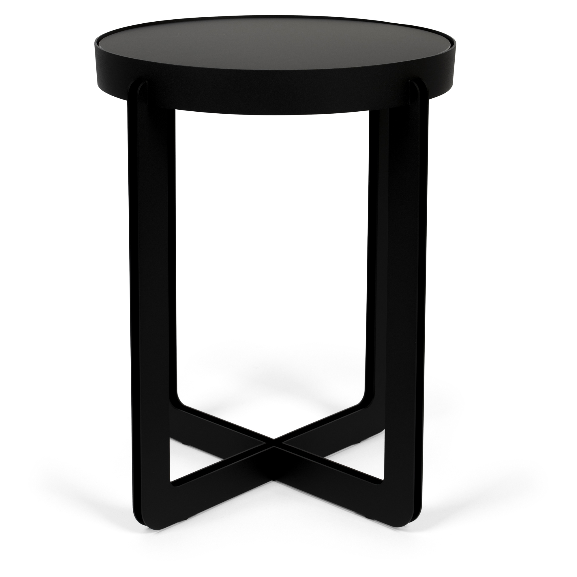 Zuiver Sidebord Centre Svart Ø42.5 cm