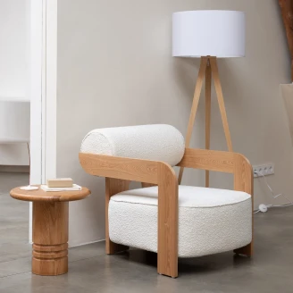 Zuiver Loungestol <strong>Oolong</strong>  Beige, Tre
