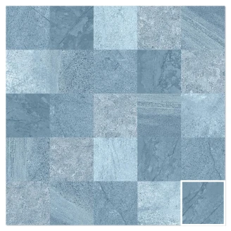 Dune Gulvflis Bali Azul Matt 15x15 cm