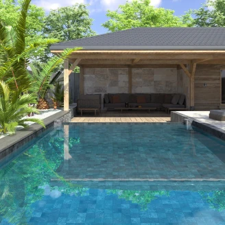 Dune Gulvflis Bali Negro Matt 15x15 cm