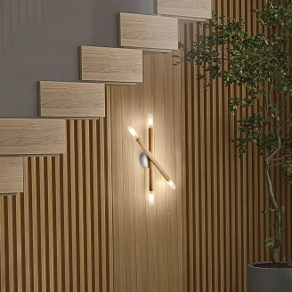 Vegg-/Taklampe <strong>Raya</strong>  Quadro Furu Matt